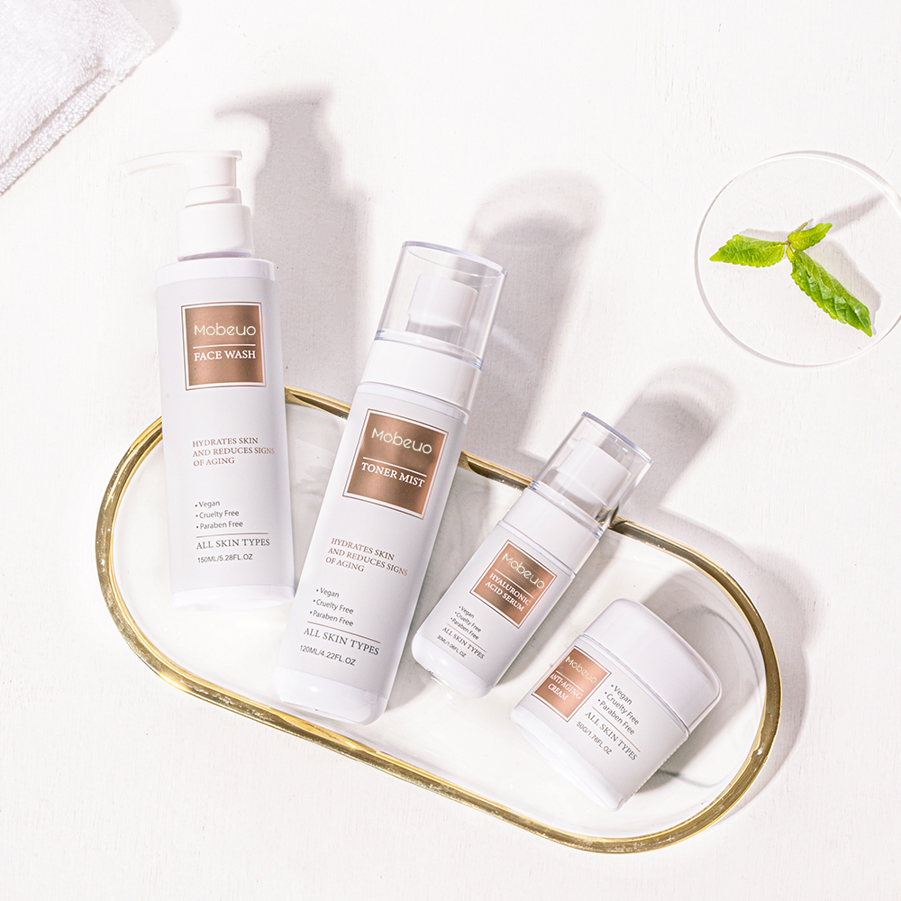 OEMODM free sample beauty skin care product set organic high luxury facial skin care products deep hydration moisturizing set