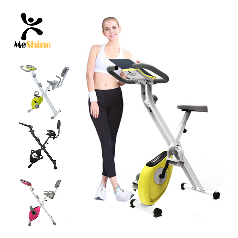 Folding magnetic fitness exercise bike recumbent fitness bike exercise indoor stationary X bike with high quality