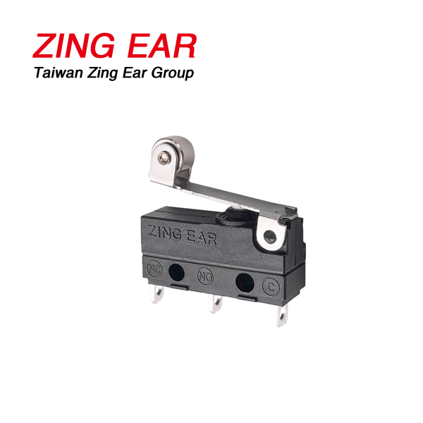 Zingear 5A 125V Ip67 Водонепроницаемый микропереключатель, паяльные клеммы, роликовая ручка, микропереключатель