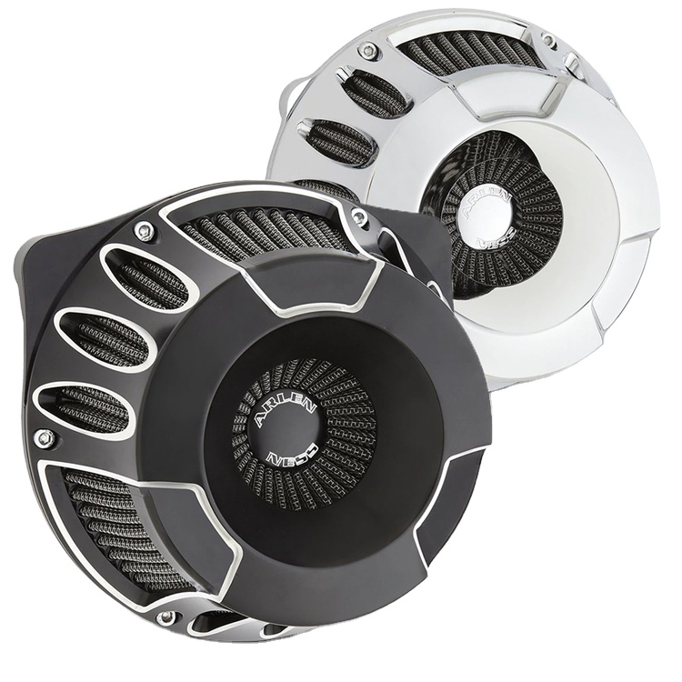 DEEP CUT BLACK AIR FILTER FOR HARLEY DAVIDSON TOURING SOFTAIL 17-19