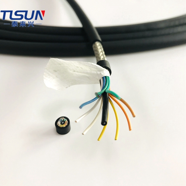 Прямая продажа с фабрики HF-CY высокая гибкая 9x0. 25mm2 Плетеный экранированный Towline кабель