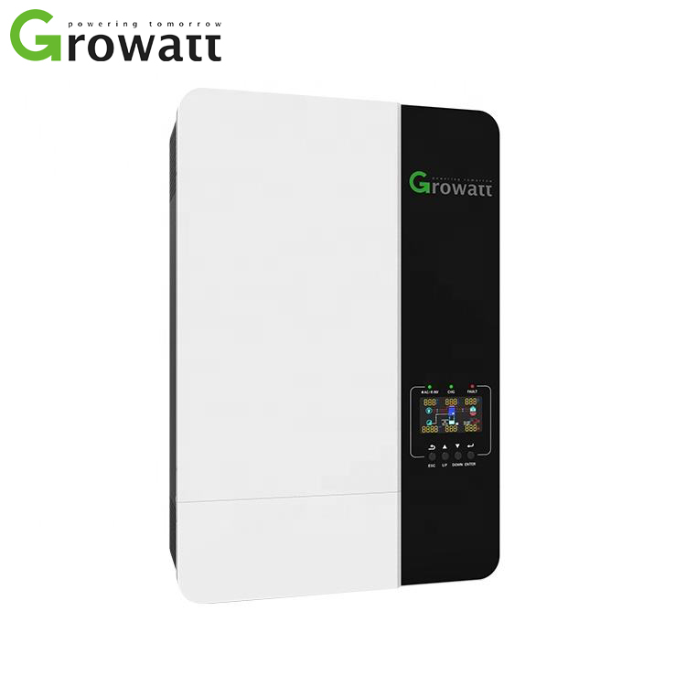 High Effiency Growatt 5000w 5kva 48vdc 230vac Parallel Function 5kw Solar Inverter Off Grid working without Battery