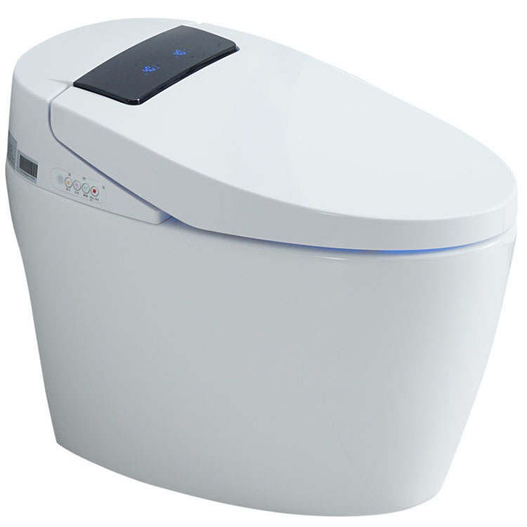 Intelligent Toilet without Water Tank Automatic Smart One Piece Toilet 1 Pieces Bathroom 3 Years 4L / 5L MT-095 Modern White
