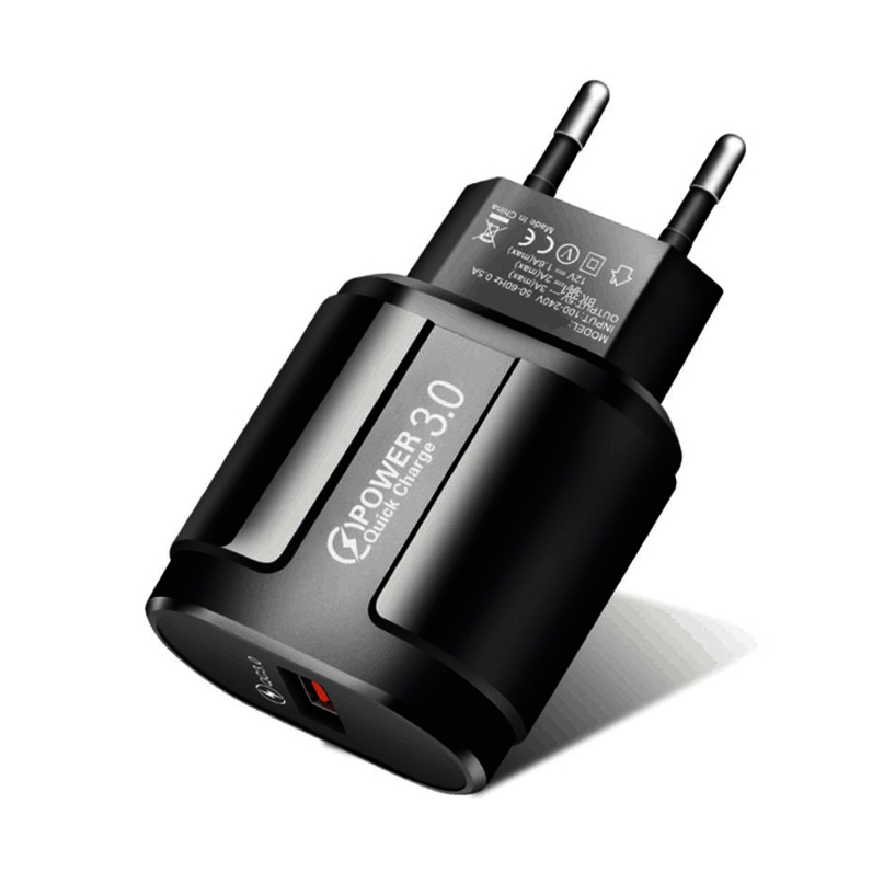 Популярные товары в 2020 году, быстрая зарядка QC3.0, 18 Вт, дорожное зарядное устройство европейского стандарта, сетевое зарядное устройство USB для Apple