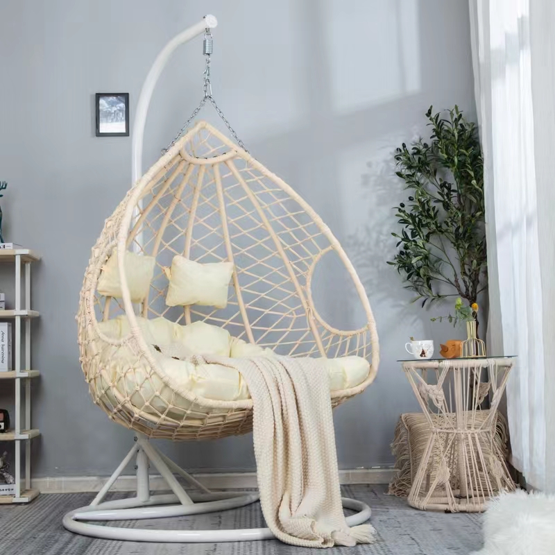 High quality rattan bird's nest Nordic basket chair indoor balcony hanging chair household swing rattan egg chair
