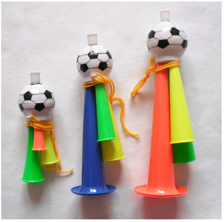 Promotional fans customized plastic small mini vuvuzela for sale