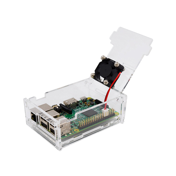 Raspberry PI box 3 поколение оболочки 3B, прозрачный Raspberry Pi B корпус и вентилятор