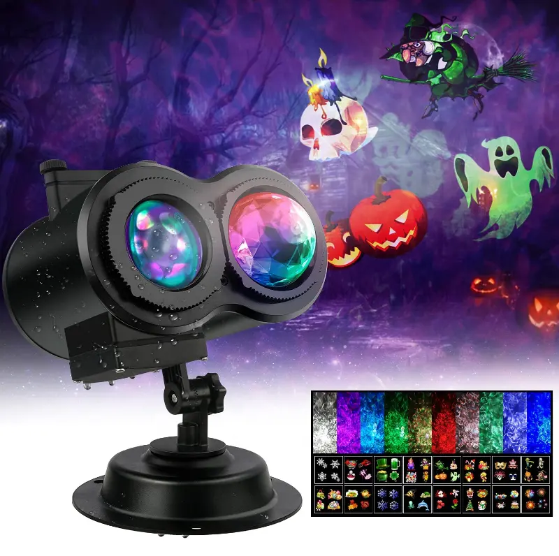 Amazon Hot Halloween Lights Outdoor Christmas Halloween Projector Lights Outdoor Waterproof with Remote Timer