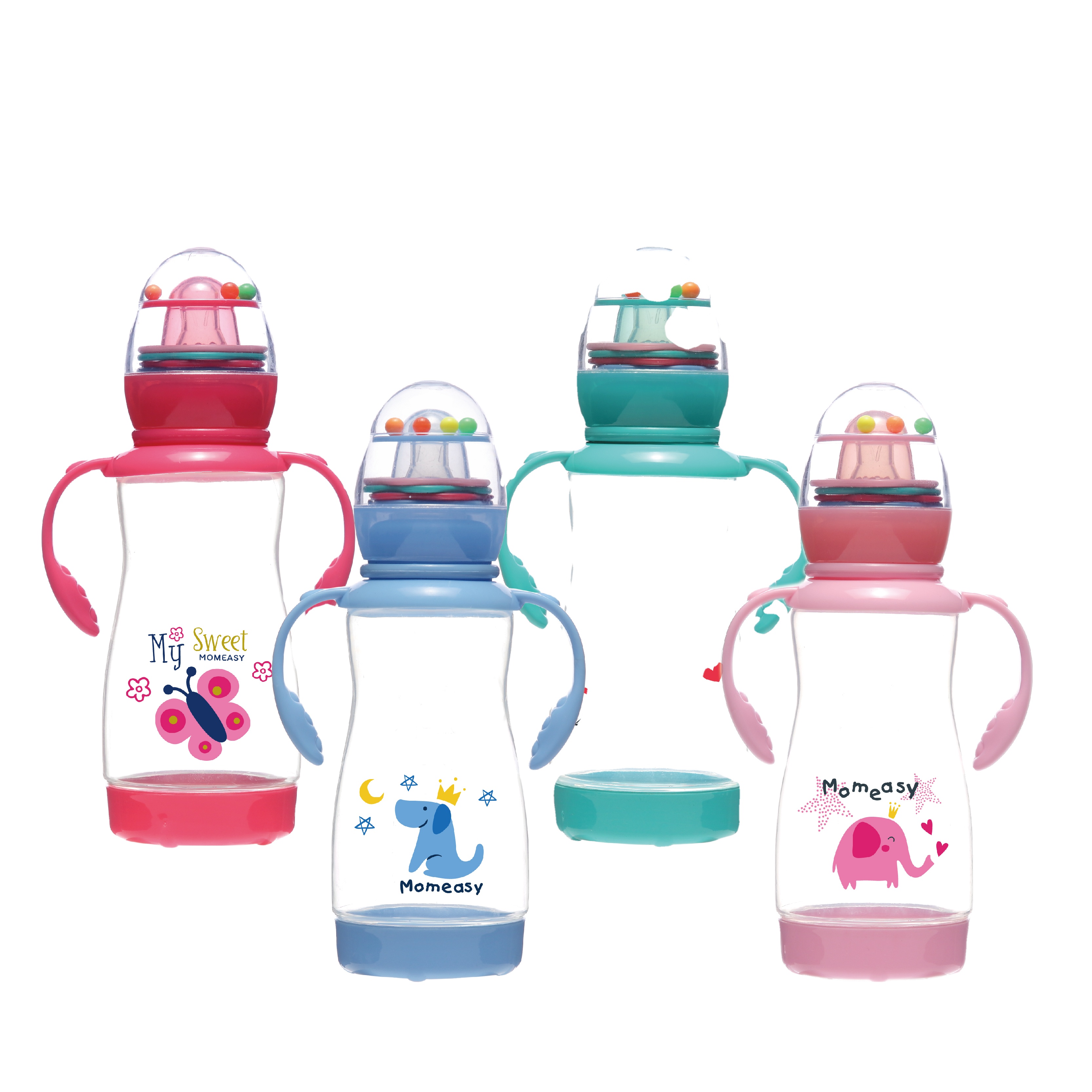 Babies Milk Bottle PP Eco-Friendly 250ml Food Grade Supplies BPA Free Silicone Nipple Infant Feeding Bottles Custom Logo