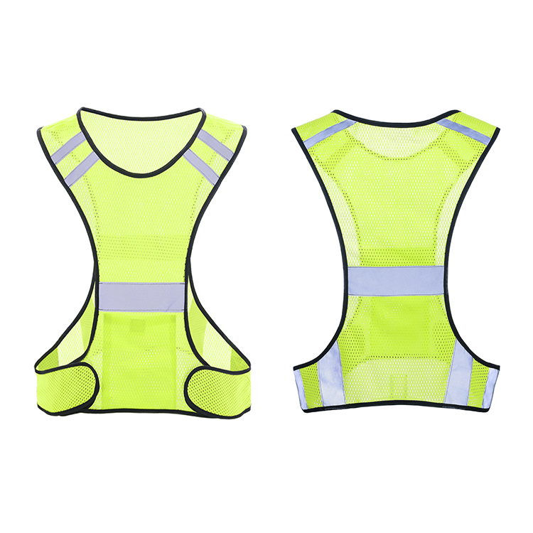 multifunctional vest security guard uniforms reflective vest for night running safety vest