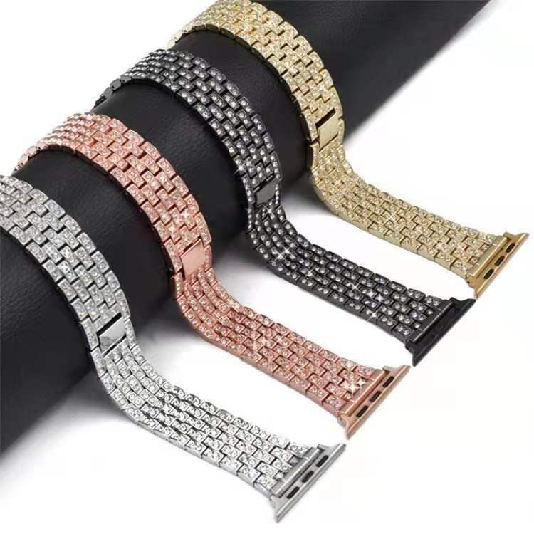 Stainless Steel Smart Watch Strap Luxyry Watch Band Fit for for Apple Watch iWatch 6 4 5 3 2 1