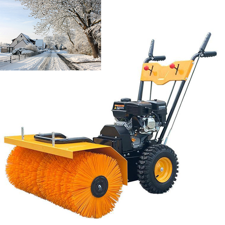 hand push walk behind sweeper brushes manual snow sweeper for tractor