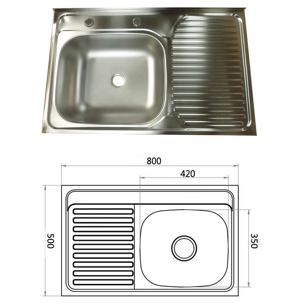 800x500x150mm Used 201 Kitchen Sinks For Sale