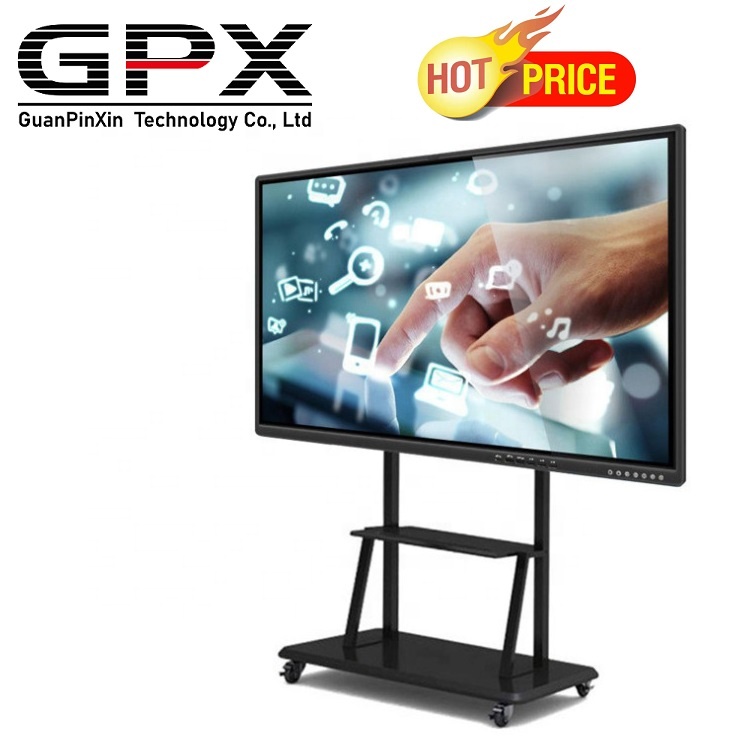 ODM 4K OPS ЖК-дисплей Pantalla Smart Board интерактивная доска 65 75 80 дюймов черный металлический сенсорный экран для дома и студента OEM