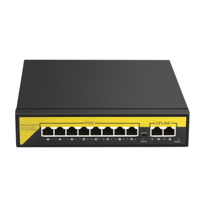 10/100 м 8 портов POE + 2 порта 100Mbs сетевой коммутатор питания через Ethernet для IP ptz IP CCTV камера системы