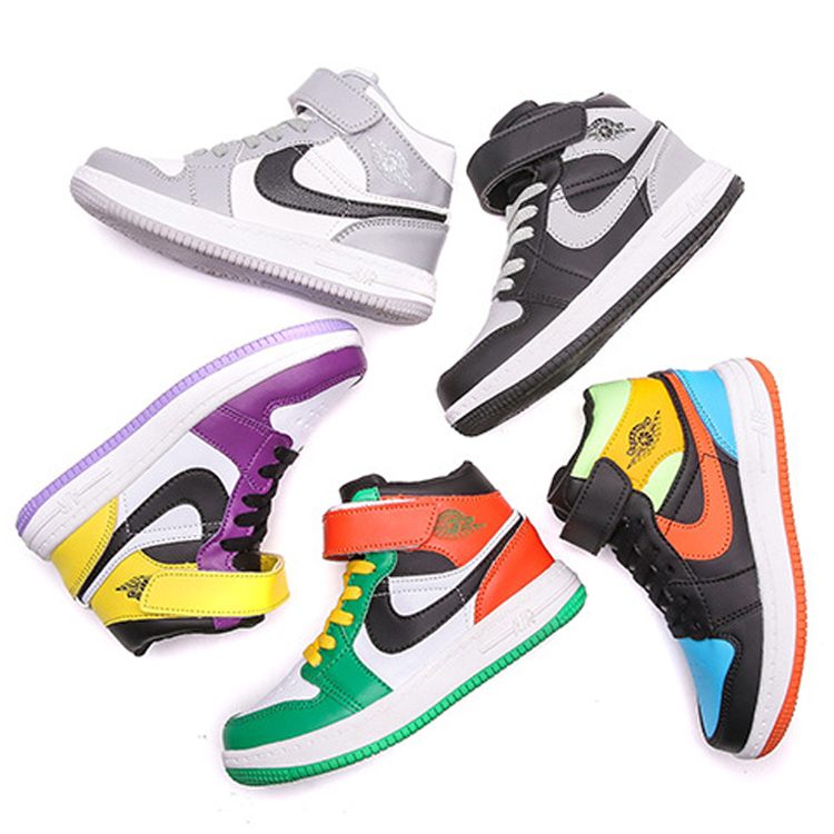 4to16 Year kid Schools shoes Autumn Winter High-top Children's Black White Casual sports shoes For Students Boys Girls