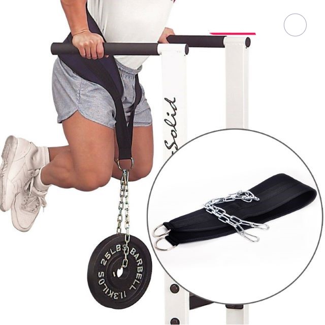 Pull-up Weight Belt Adjustable Breathable Support Weightlifting Waist Belt