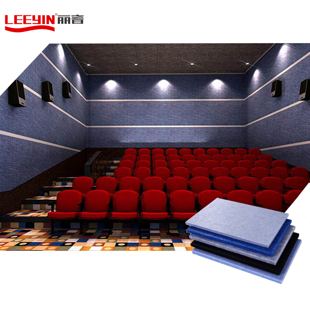 Leeyin, многоцветная звуковая акустическая панель на заказ, 100% ПЭТ, войлок, офисное здание, полиэфирная акустическая панель