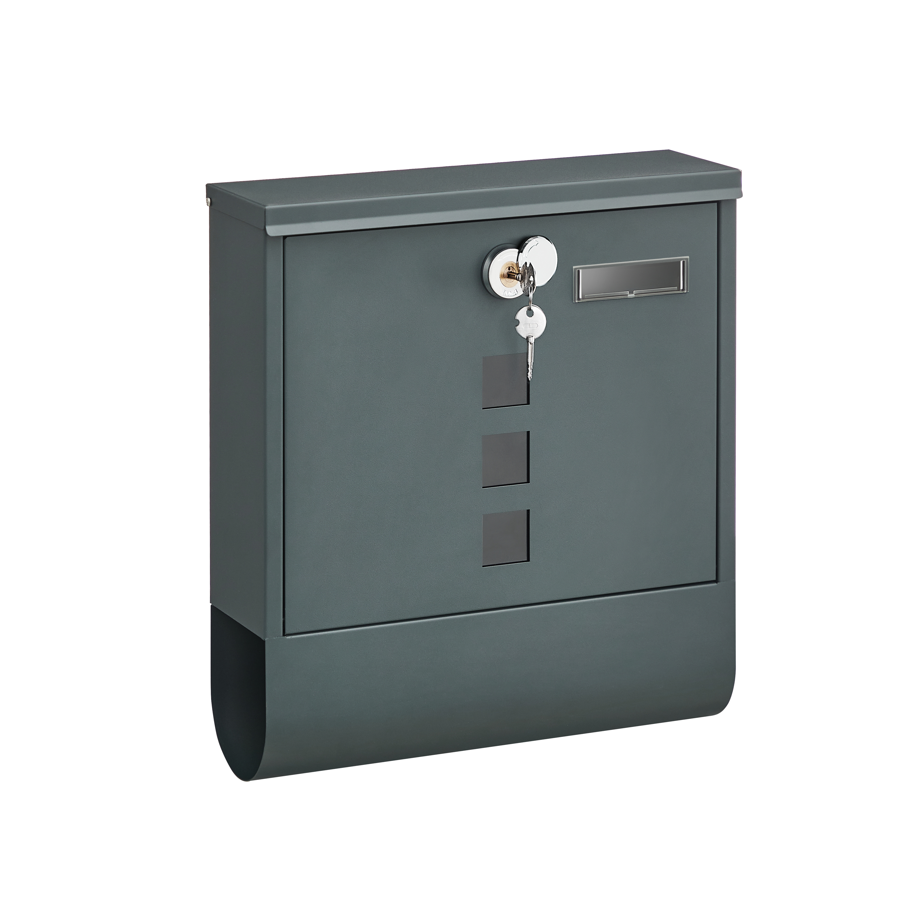 SONGMICS wholesale Steel Post box Wall Mounted Letterbox with Copper Lock Cylinder Mailboxes Outdoor Modern