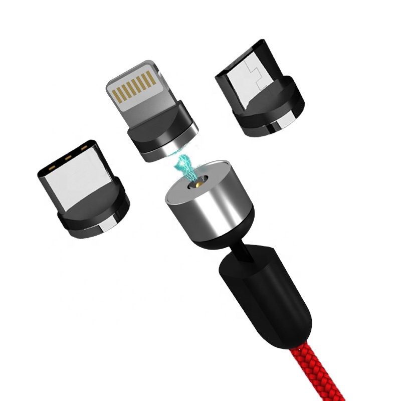 Магнитный usb-кабель 3 в 1 с углом поворота 740 градусов Магнитный usb-кабель