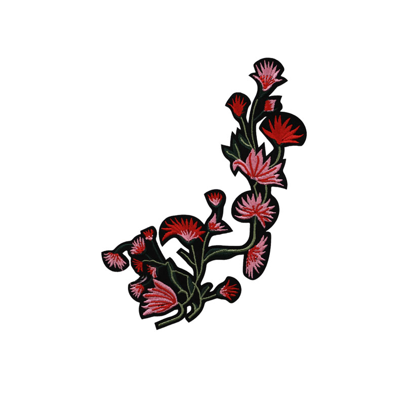 Wholesale flower patch for clothes blanks beaded brooches iron on letters cute applique for dresses embroidery patches