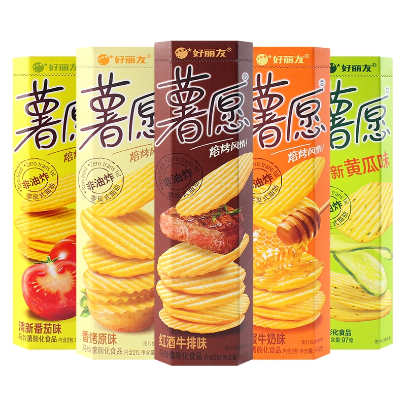 104 г, закуска в виде картофеля Shuyuan, китайская закуска с несколькими вкусами, огурец, томатный лайм, оригинальный вкус для барбекю