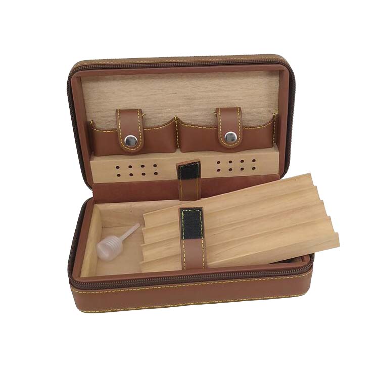 Высококачественная кожаная коробка для сигар cohiba, хьюмидор