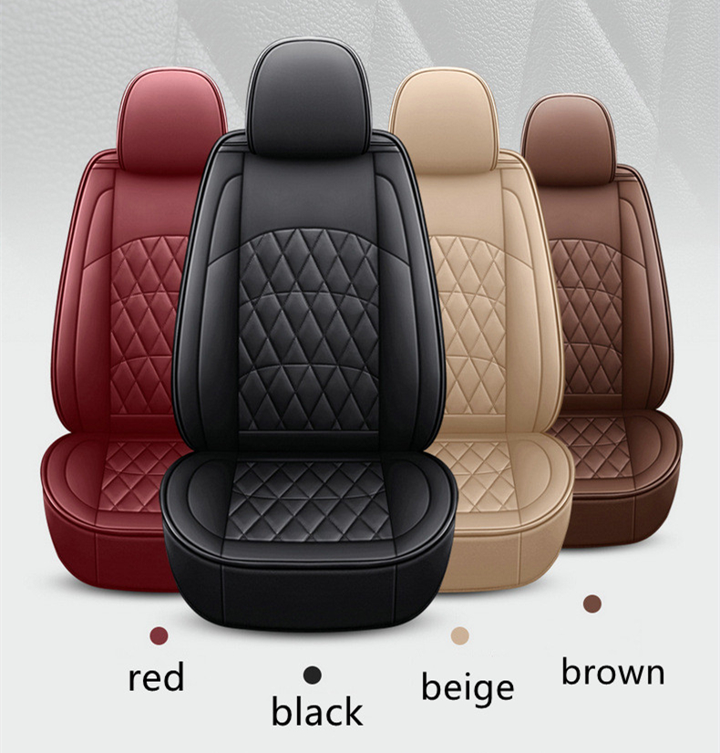 luxury car seat cover full set made by the seat covers Black universal car seat covers auto accesorios interior