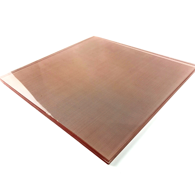 New Popular Elegant Red Color Shuolong Stainless Steel& Copper Decorative Wire Mesh For Glass Laminated Decoration