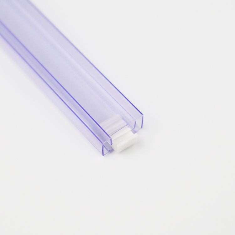 Transparent Perforated PVC/PETG Square IC Plastic Square Tube&Pipe