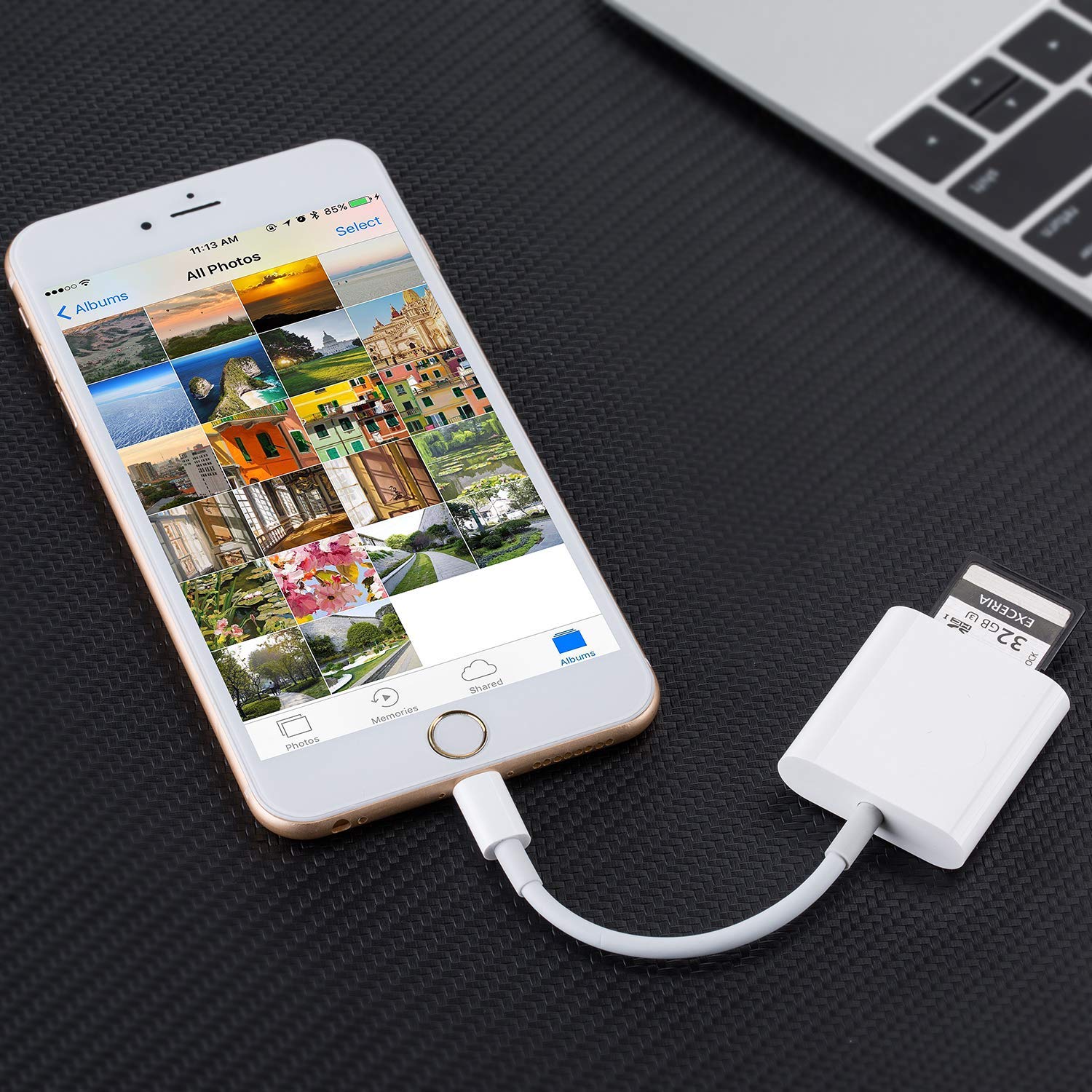 Устройство для чтения sd-карт с двумя слотами для камеры для iPhone