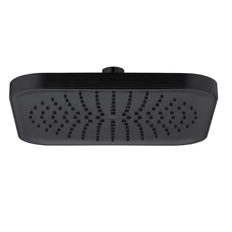 Wall Mounted ABS High Pressure Luxury Waterfall Black White Square Shower Head