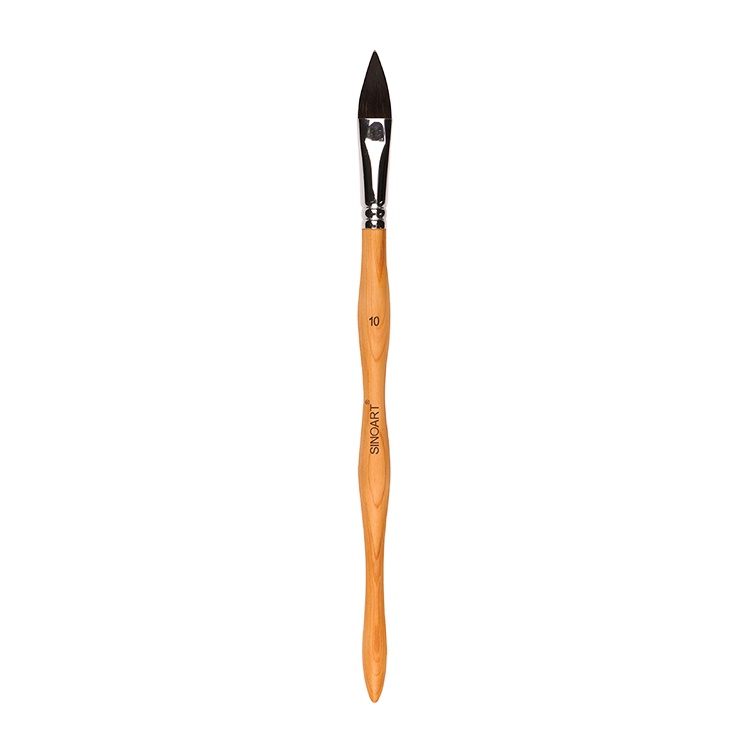 Customized High Quality Artist Handle calligraphy Pen Wood Sable Watercolor Painting Brush