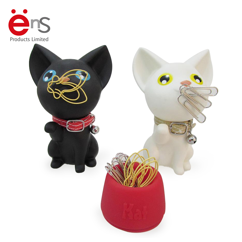 New Design Card Clip Holder Cute Cat Magnetic Paper Clip Holder