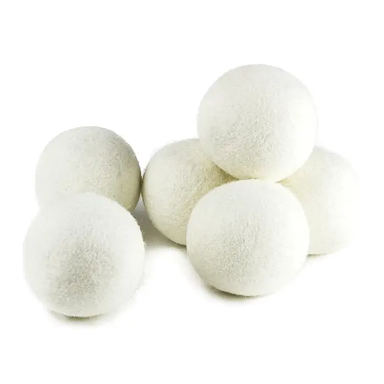 Handmade Natural Products Organic Laundry drying  Anti Static Wool Dryer Balls Wool Felt Ball
