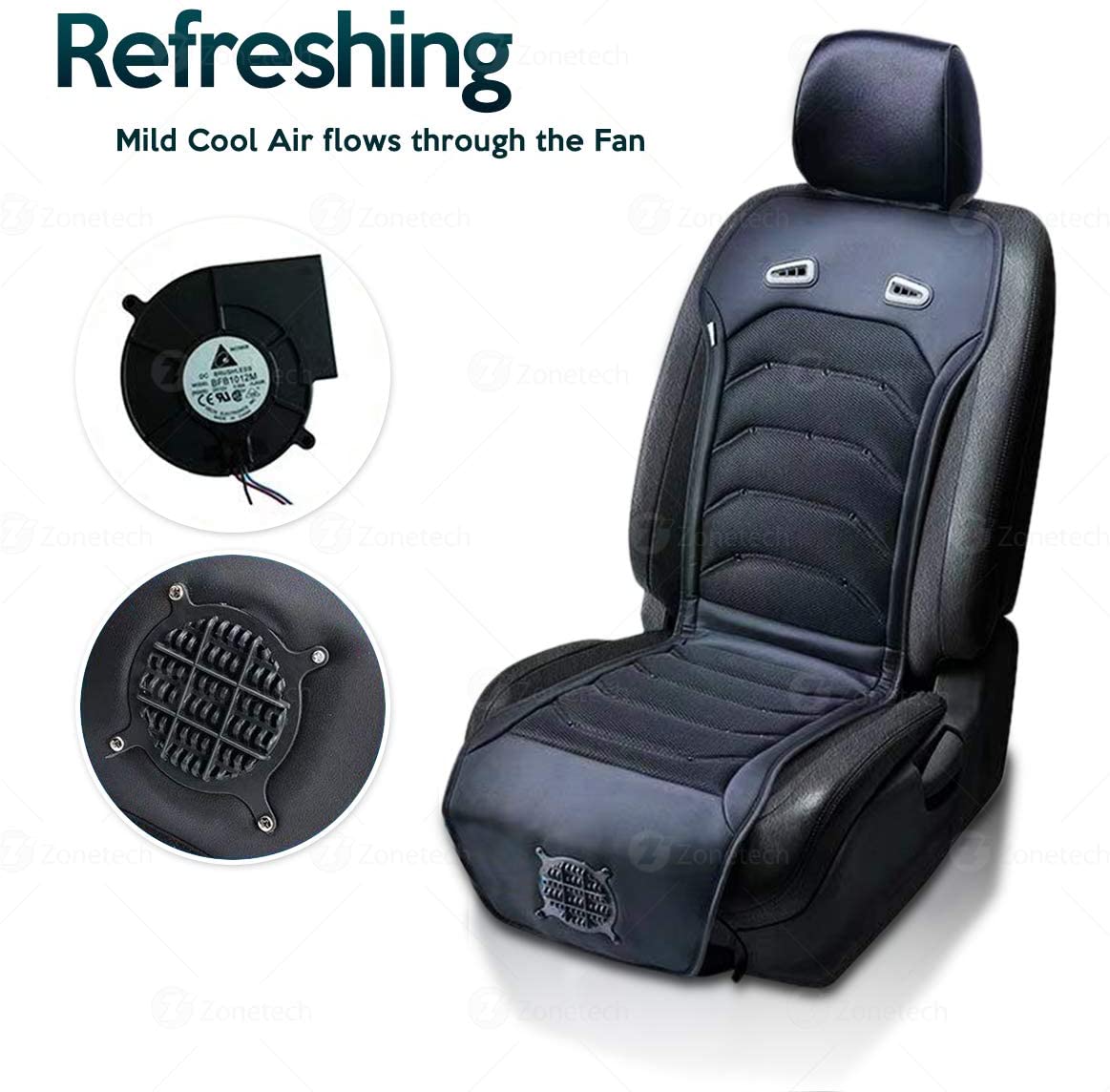 Summer Cushion Strong Wind 12V Cooling Car Leather New Design Car Seat Cushion Accessories Car