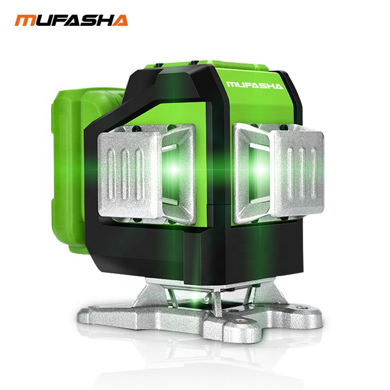MUFASHA 12 line 3D automatic self-leveling laser level with L shape magnetic bracket