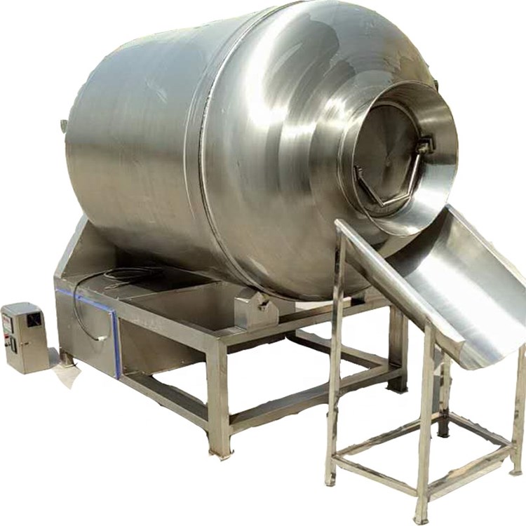 Industrial chicken marinating vacuum tumbler machine / jerky salting meat roll kneading tumbling machine