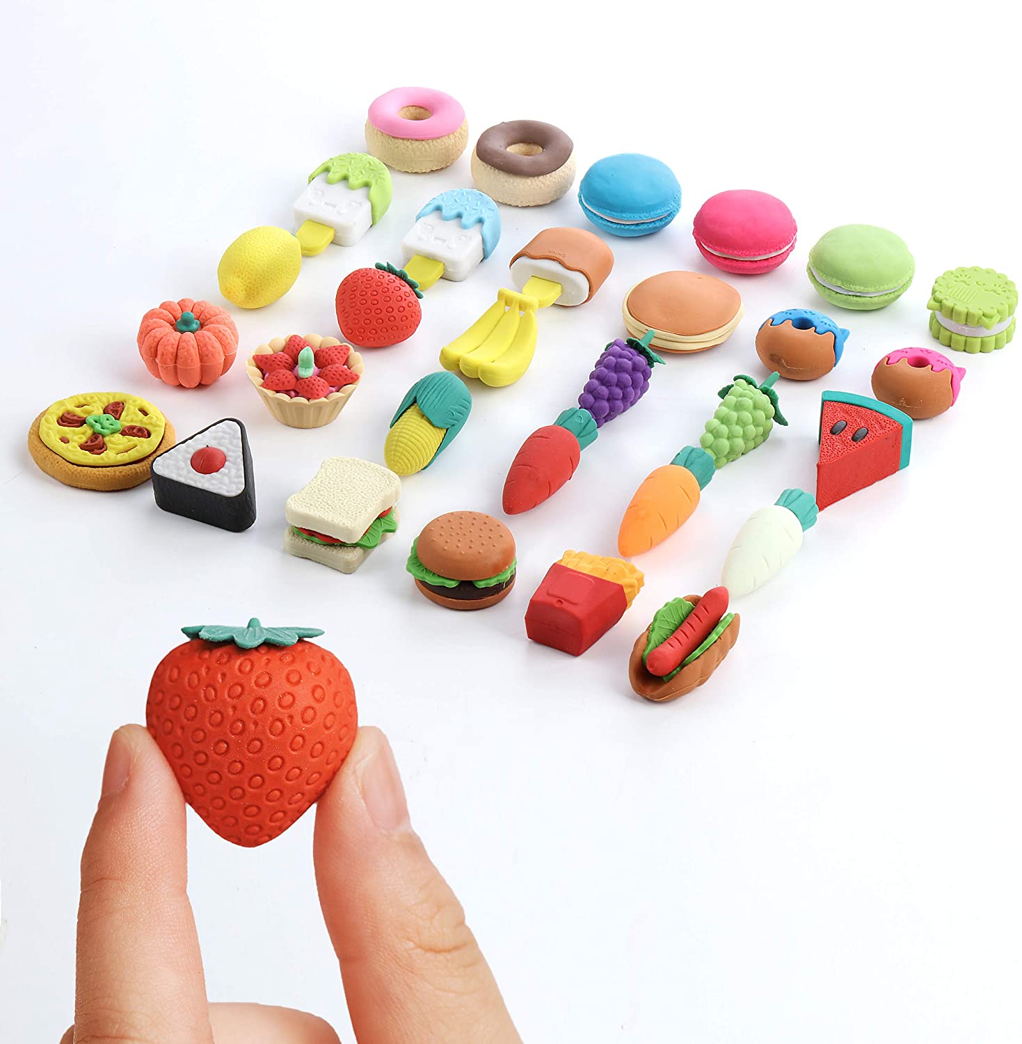 Food Fruit Puzzle Erasers Take Apart Erasers Pull Apart Erasers for Kids