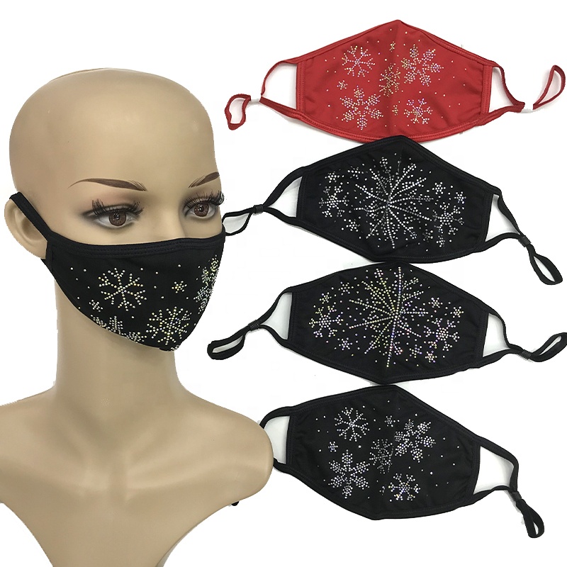 S425 2021 creativity Snowflake sexy facemask washable and reusable Christmas facemask for party