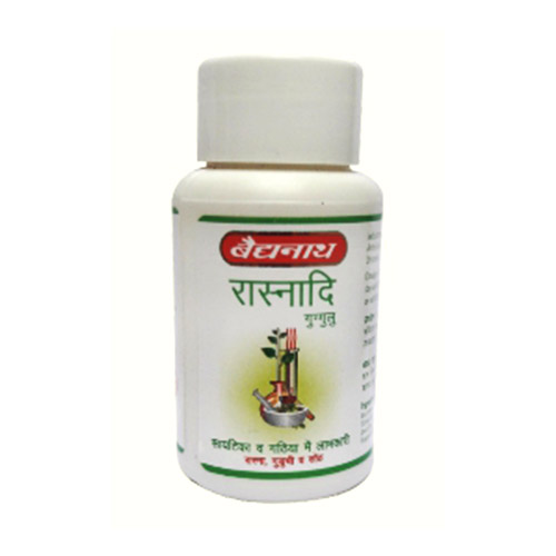 India herbal product Baidyanath Rasnadi Guggulu 30 gm / 80 tabs - Herbal Rasnadi Tablet - Ayurvedic Medicine