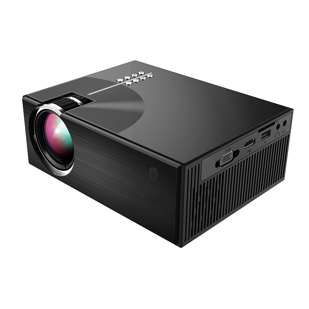 Портативный проектор Mini C7 LED LCD Портативный игровой проектор Поддержка 1080P 1500 люмен Full HD светодиодный проектор