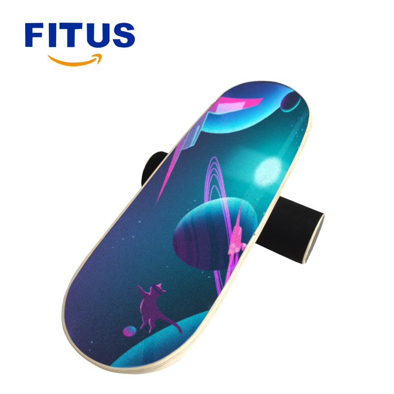 Противоскользящая балансировочная доска для скейта FITUS с дизайном