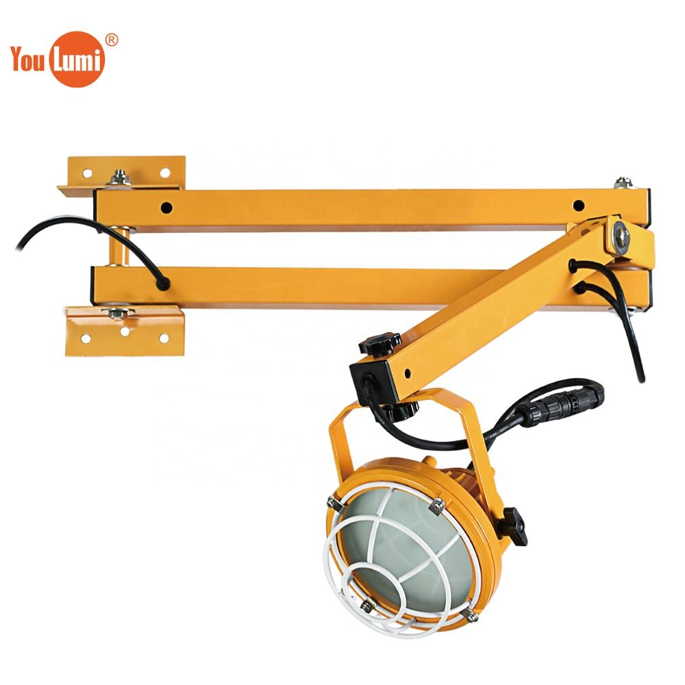 YOULUMI New Swing Arm Led Work Light Etl Approved 30W Warehouse Loading Dock Equipment Led Dock Lights