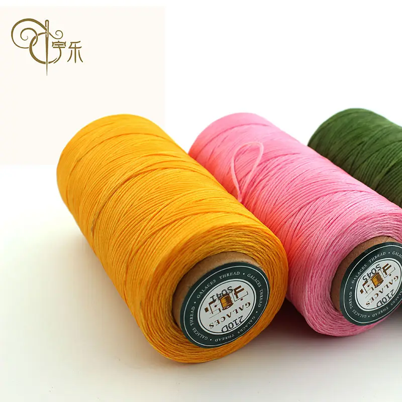 0.8mm 150d/16 Diy Handmade Small Waxed Polyester Leather Shoe Spun Polyester Sewing Thread