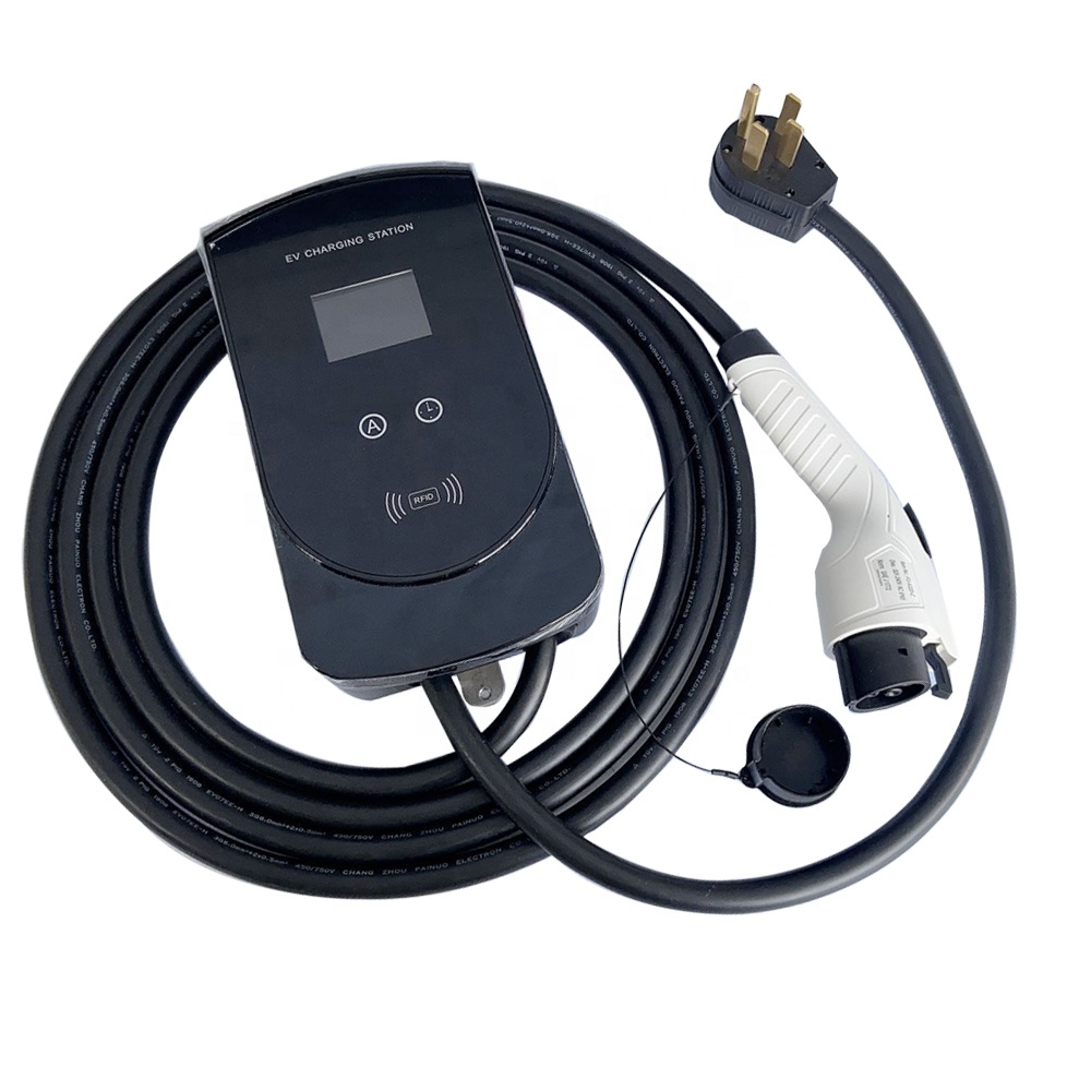 wallbox charger Type1 32A ev charging cable 7KW wall mount box home ev charging wallbox