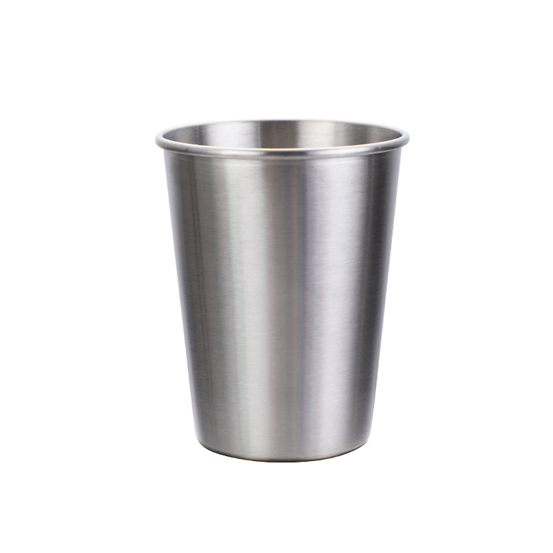 Custom Logo Stainless Steel Cup Stackable Stainless Steel Pint Cup 350ml Water Tumbler