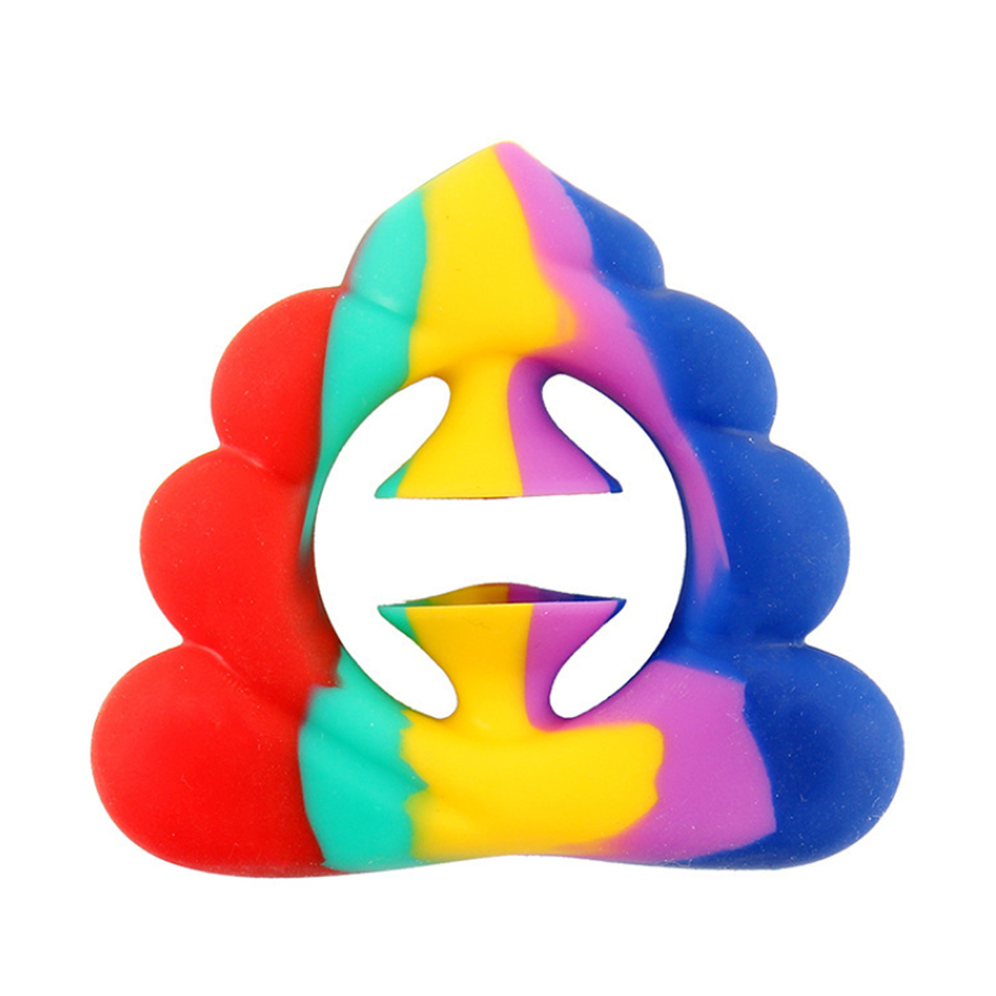 Exercise Finger Sensory Fidget Toy, Grab and Snap Hand Toy, Silicone Grip Ring Decompression Toys