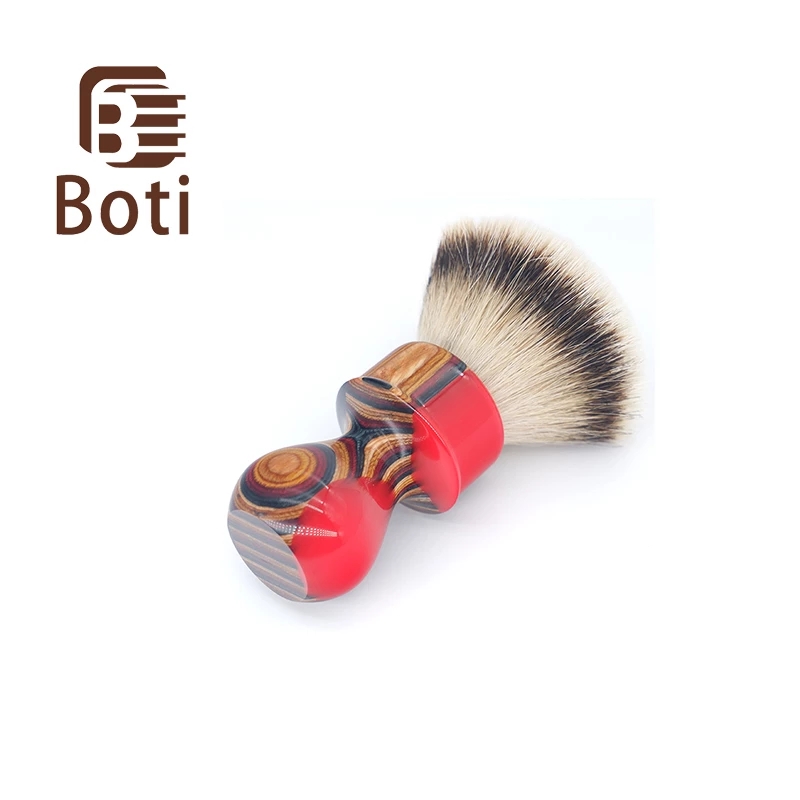Boti Brush- Whole Brush Men's Shaving New Sunset And Sea And SHD Leader Sliver tip Badger Hair Knot Brush Beard Tool