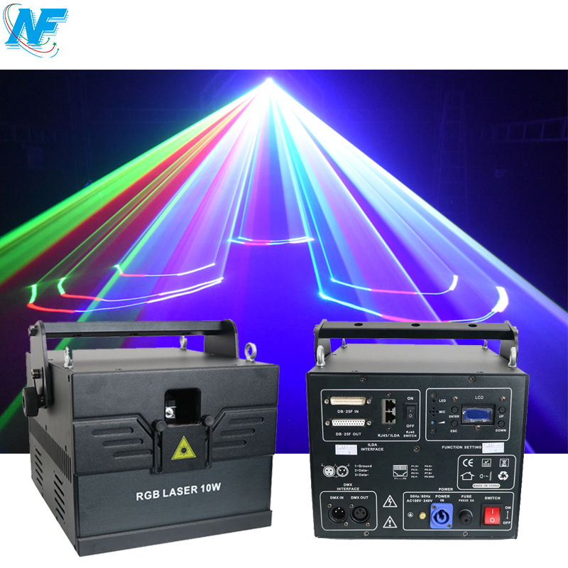 В продаже! Dj ночной клуб 10w 25kpps rgb Анимация лазерное сценическое освещение лазерный луч